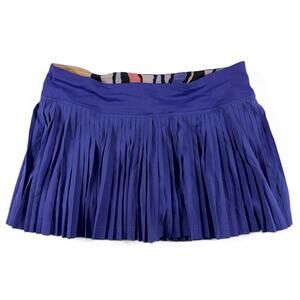 Lululemon Pleat To Street Skirt II Iris Flower Purple Sz 8